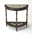 thumbnail image 1 of Butler Specialty Metalworks Fossil Stone Demilune Console Table, 1 of 5
