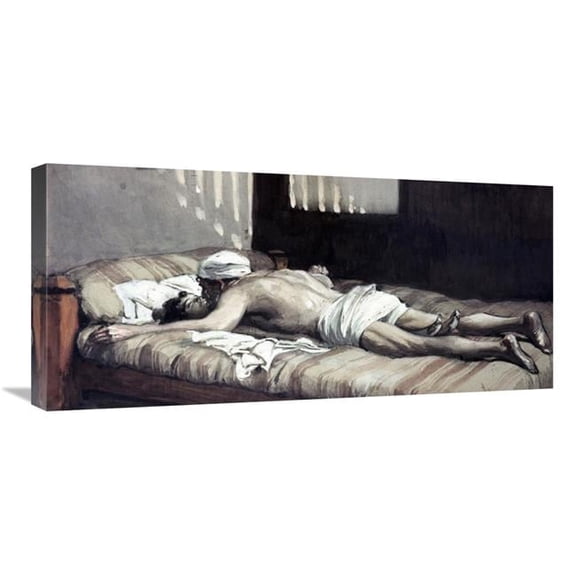 30 in. Elijah Raiseth the Widows Son Art Print - James Tissot