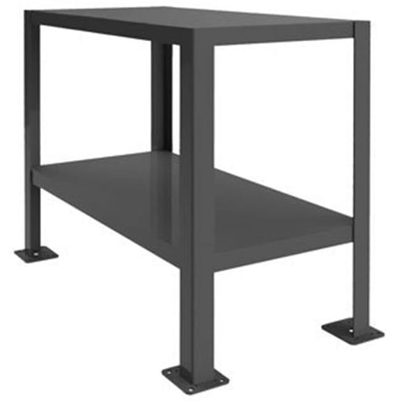 30 in. Extra Heavy Duty Machine Table, Gray - 3000 lbs