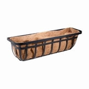 30 in. Flat Iron Motif Window Planter Trough Basket