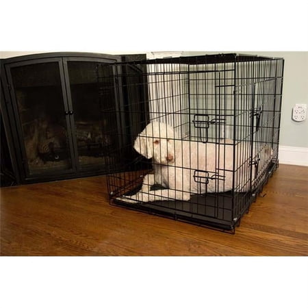 30 in. Foldable Double Door Pet Dog Cat Training Crate
