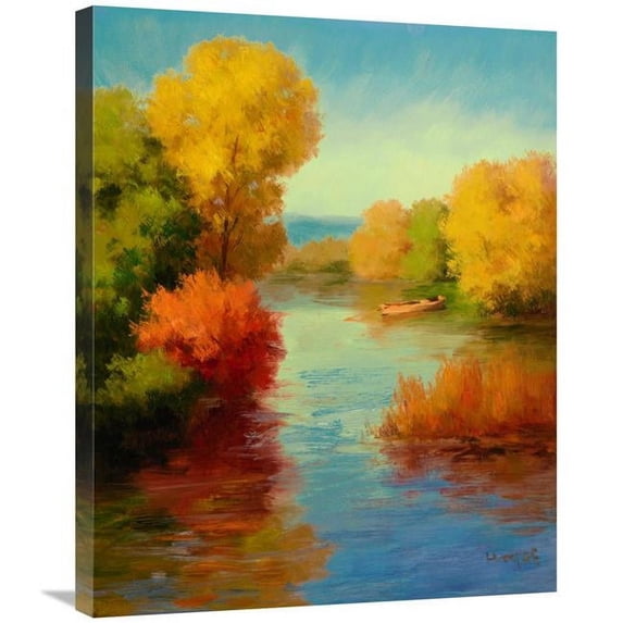 30 in. French Canal I Art Print - Dupre