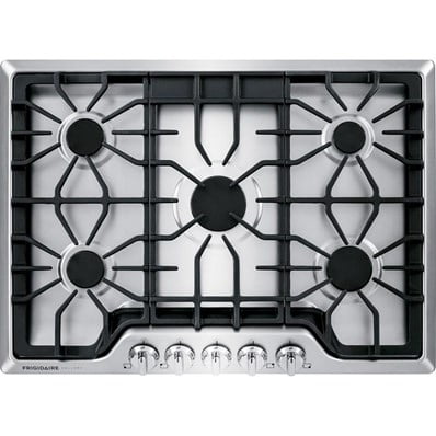 Frigidaire - Gallery 30" Built-In Gas Cooktop - Stainless Steel/Matte Black