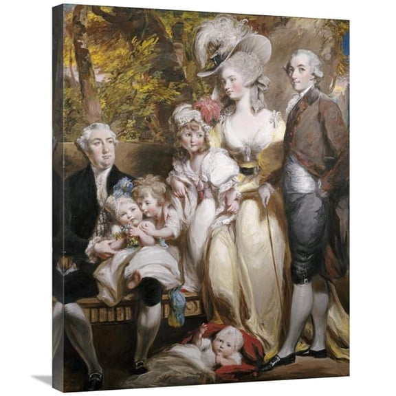 30 in. Group Portrait of Sir John Taylor Art Print - Daniel Gardner