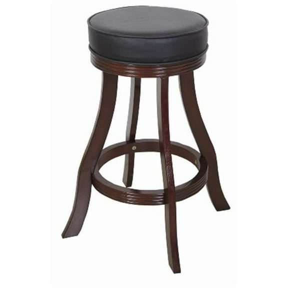 30 in. H x 24 in. W Backless Barstool with Swivel - Cappuccino