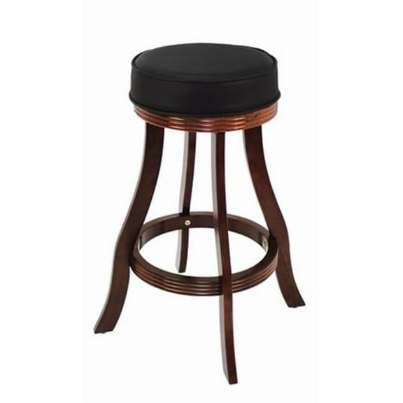 30 in. H x 24 in. W Backless Barstool with Swivel - English Tudor