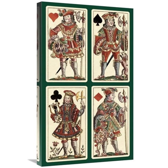 30 in. Knaves - Bauern Hochzeit Deck Art Print - Andreas Benedictus Gobl