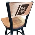 thumbnail image 1 of 30 in. L038 - Black Wrinkle U.S. Coast Guard Swivel Bar Stool with Laser Engraved Back, 1 of 1