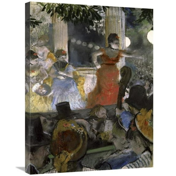 30 in. Le Cafe Concert Des Ambassadeurs Art Print - Edgar Degas