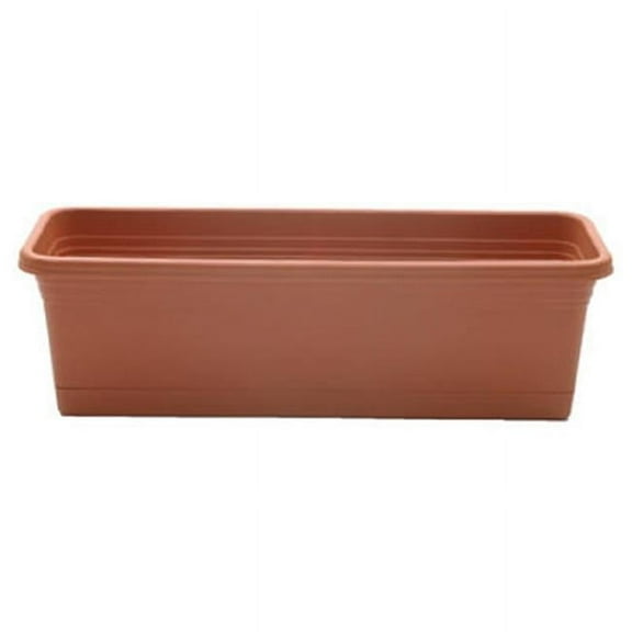 30 in. Light Terra Cotta Wind Box Planter