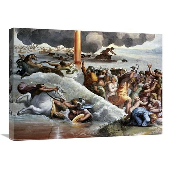30 in. Moses Crossing the Red Sea Art Print - Raphael
