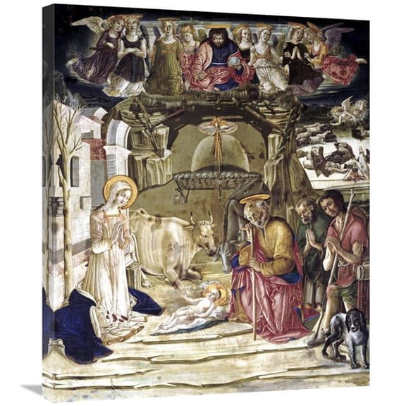 30 in. Nativity Art Print - Benvenuto Di Giovanni