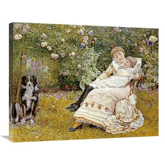 30 in. Pleasant Hours Art Print - Edward Killingworth Johnson