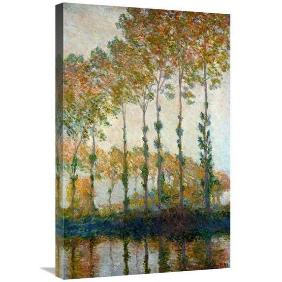 30 in. Poplars on the River Epte in Autumn, 1891 Art Print - Claude Monet