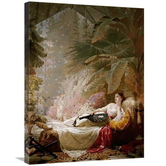 30 in. Portrait of Adelaide Maria Guinness Art Print - George Elgar Hicks