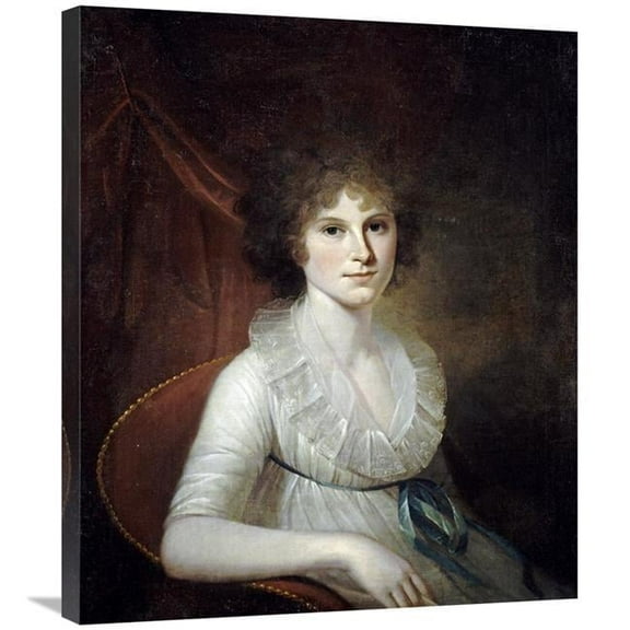 30 in. Portrait of Ann Emily Rush Art Print - James Peale