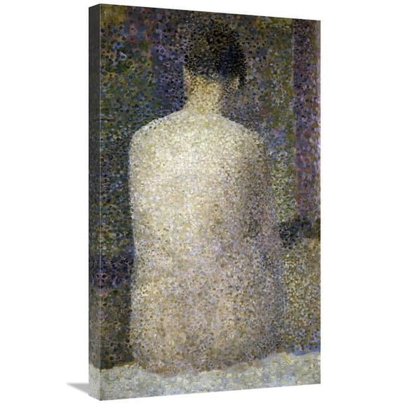 30 in. Pose From the Back Art Print - Georges Seurat
