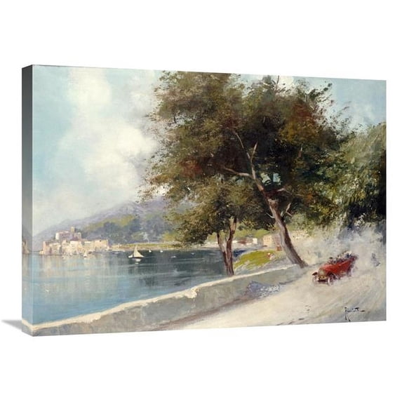 30 in. Race on the Lake - Corsa Sul Lago Art Print - Oscar Ricciardi