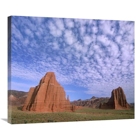 30 in. Sandstone Formations, Temples of the Sun & Moon, Capitol Reef National Park, Utah Art Print - Tim Fitzharris