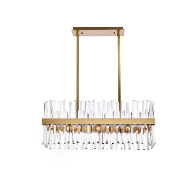 Serephina Satin Gold 16-Light Crystal Chandelier