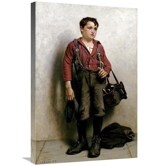 30 in. Shoeshine Boy Art Print - John George Brown