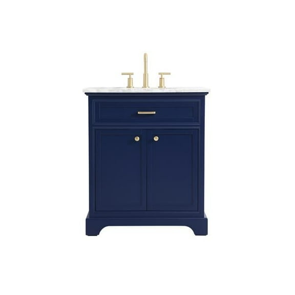 30 in. Single Bathroom Vanity, Blue