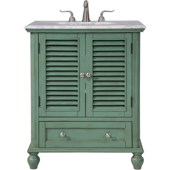 30 in. Single Bathroom Vanity Set, Vintage Mint