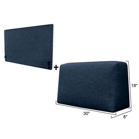 30 in. Sofa Back Pillow & Back Support Package - Deep Ocean