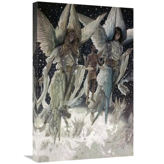 30 in. Soul of the Penitent Thief in Paradise Art Print - James Tissot