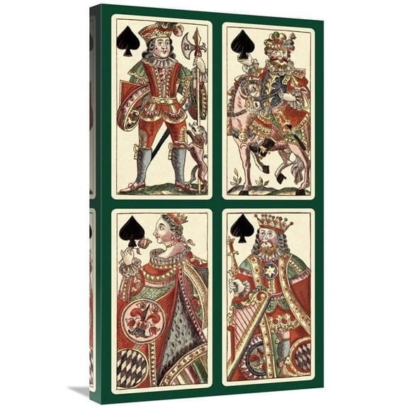 30 in. Spades - Bauern Hochzeit Deck Art Print - Andreas Benedictus Gobl