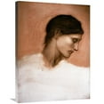 thumbnail image 1 of 30 in. Study of a Girls Head Art Print - Sir Edward Burne-Jones, 1 of 1