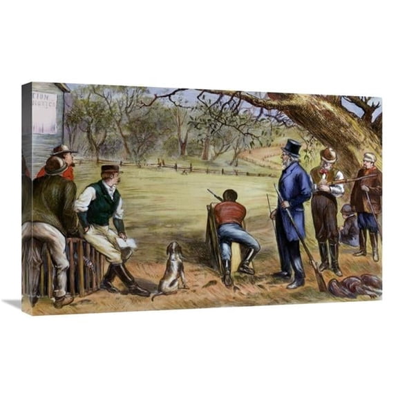 30 in. Thanksgiving Turkey Shoot Art Print - Unknown