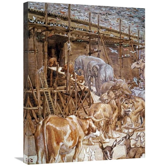 30 in. The Animals Enter the Ark Art Print - James Tissot
