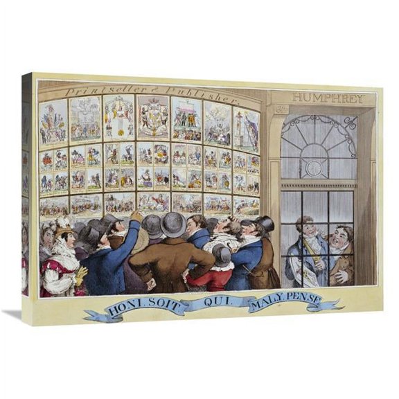 30 in. The Attorney-Generals Charges Against the Late Queen Art Print - George Cruikshank