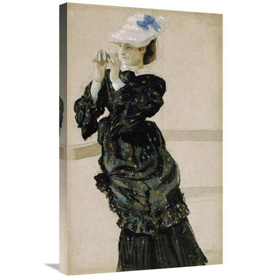 30 in. The Captains Daughter Art Print - James Jacques Tissot