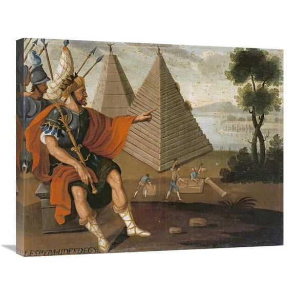 30 in. The Pyramids of Egypt Art Print - Cuzco School