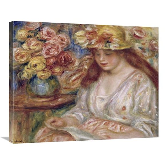 30 in. The Reader Art Print - Pierre-Auguste Renoir
