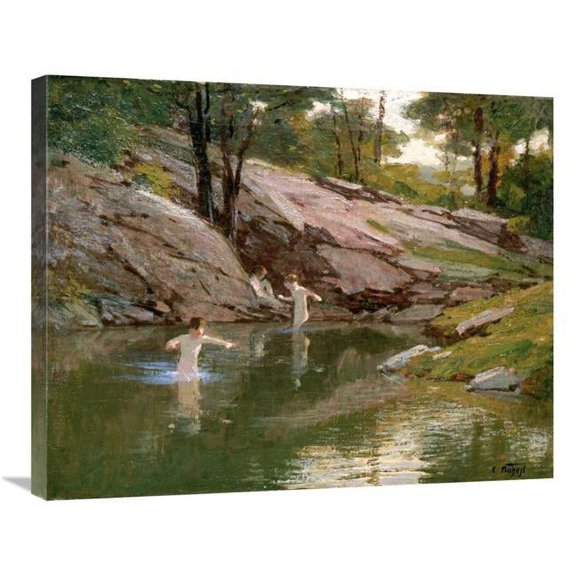 30 in. The Swimming Hole Art Print - Edward Henry Potthast