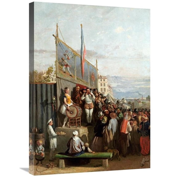 30 in. The Travelling Circus Art Print - Charles Edouard Elmerich