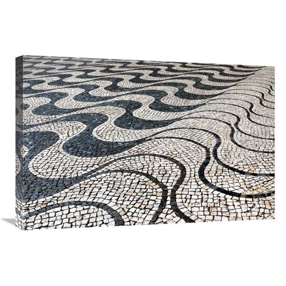 30 in. Tile Waves Art Print - Vic Schendel