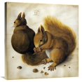 thumbnail image 1 of 30 in. Two Squirrels, One Eating a Hazelnut Art Print - Albrecht Durer, 1 of 1