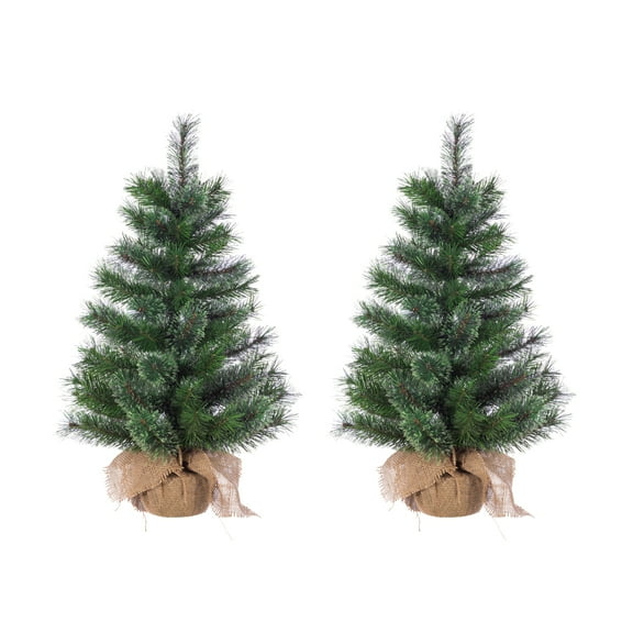 30 in. Un Lit Pistol Pine Needle Tree Set of 2