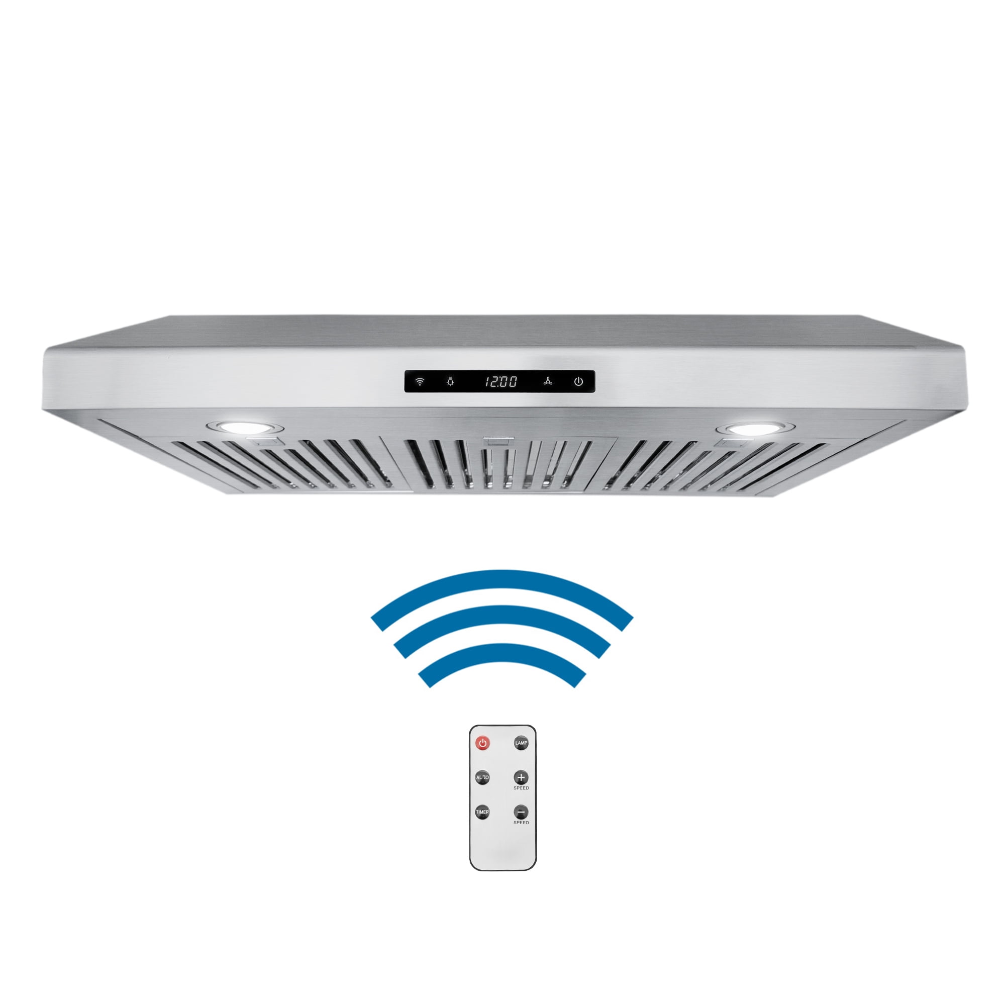 30 Inch Stainless Steel Under Cabinet Range Hood with LED Lights