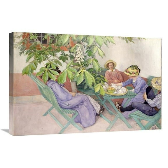 30 in. Under the Chestnut Tree Art Print - Carl Larsson