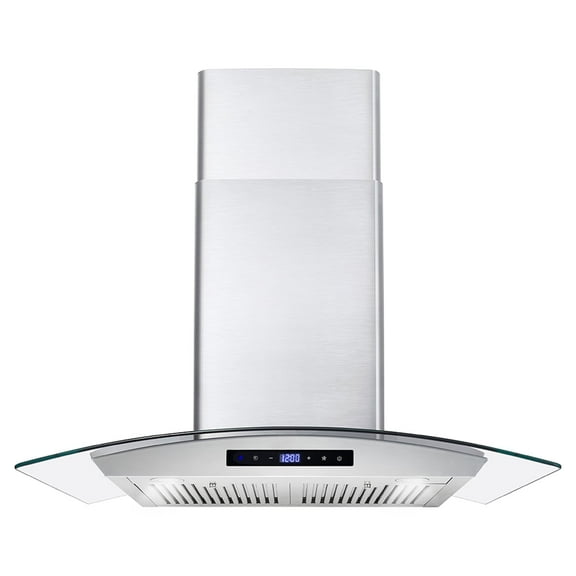 30 in. Vista Collection Ducted Wall Mount Range Hood, Touch Controls, LED Lights, Stainless Steel