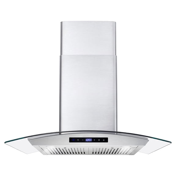 30 in. Vista Collection Ducted Wall Mount Range Hood, Touch Controls, LED Lights, Stainless Steel