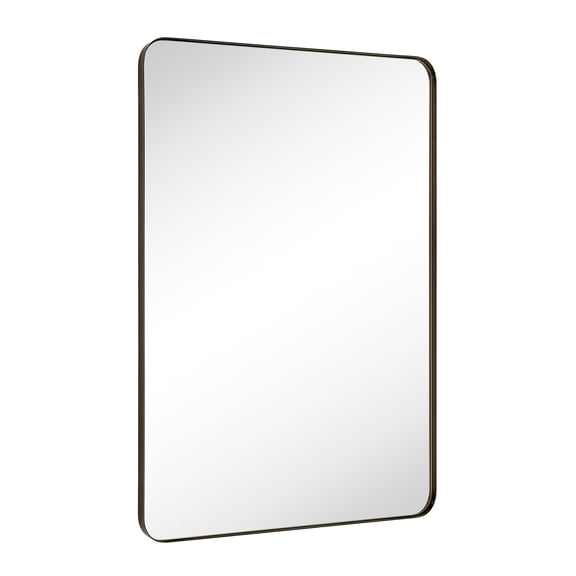 TEHOME Kengston Oil Rubbed Bronze Bathroom Mirror, 30x40 inches, Contemporary Rounded Rectangle