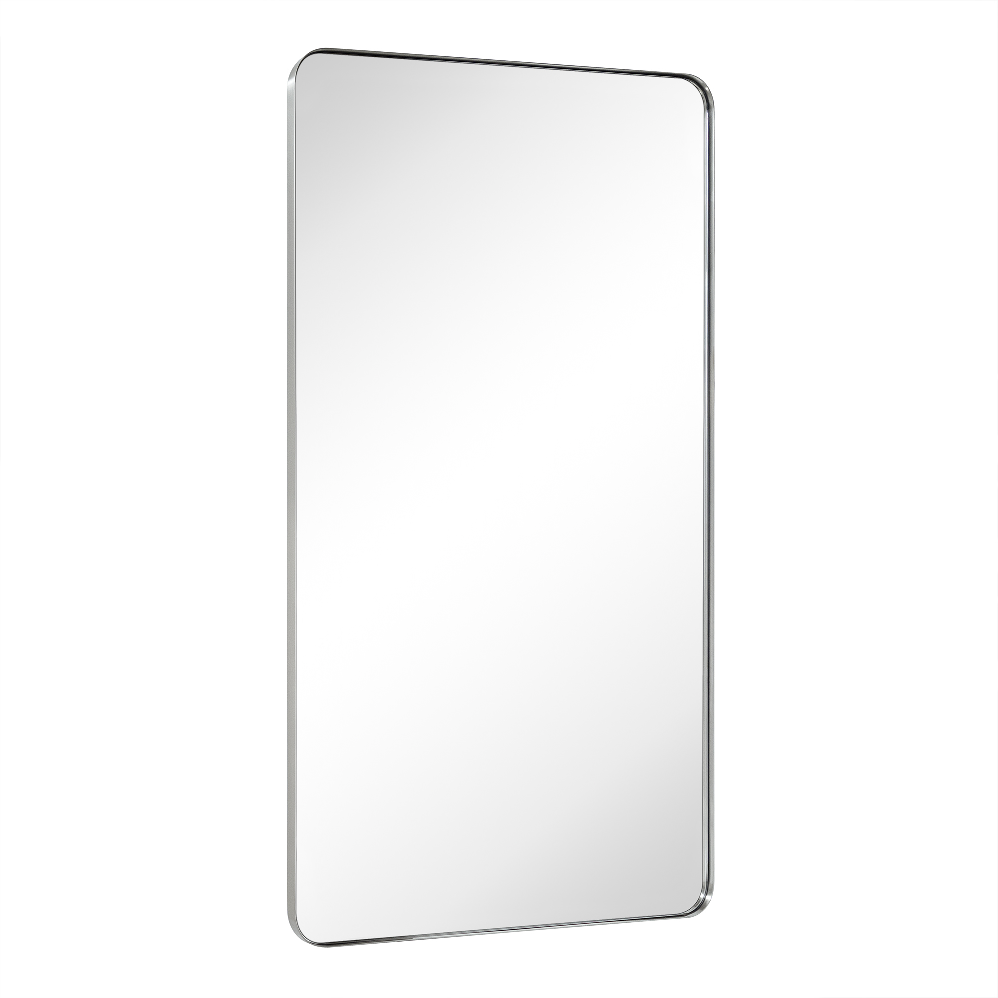 30 in. W x 60 in. H Rectangular Stainless Steel Framed Wall Mounted