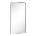 thumbnail image 1 of TEHOME Kengston Brushed Nickel Bathroom Mirror, 30x60 inches, Stainless Steel Frame, Wall Mounted, 1 of 12