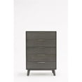 thumbnail image 1 of 30 in. Wash Solid Wood Five Drawer Standard Chest, Grey, 1 of 1
